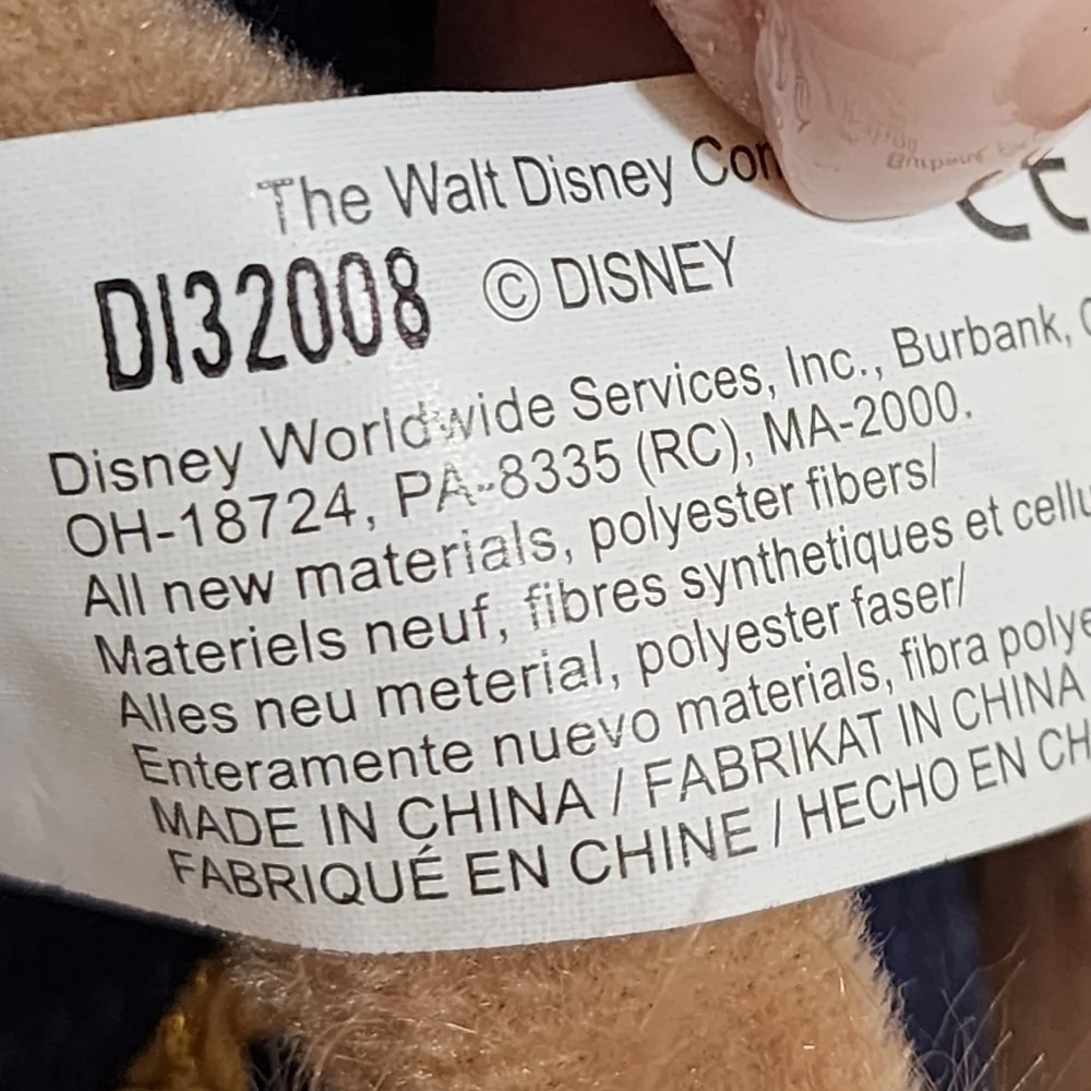 Disney Beauty and the Beast plush